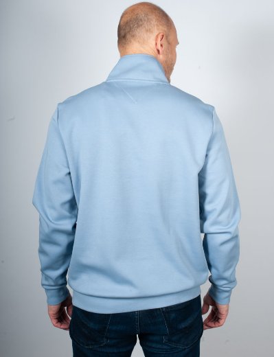 Tommy Hilfiger Essential Intechno Quarter Zip Sweater | Brisk Blue