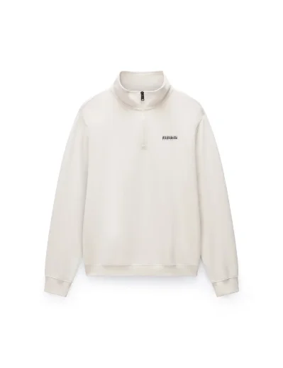 Napapijri B-Small Box Half Zip Sweat | Beige Dimity