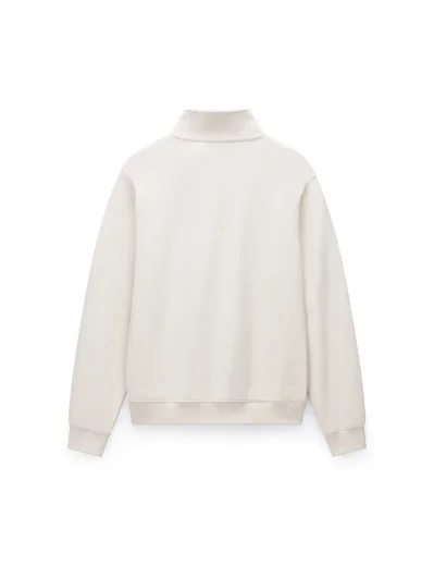 Napapijri B-Small Box Half Zip Sweat | Beige Dimity