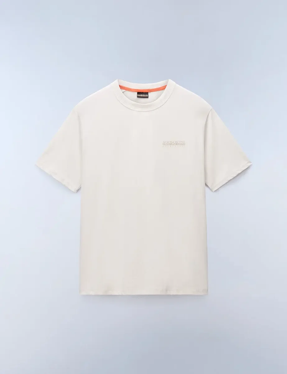 Napapijri S-Back Graphic T-Shirt | Beige Dimity