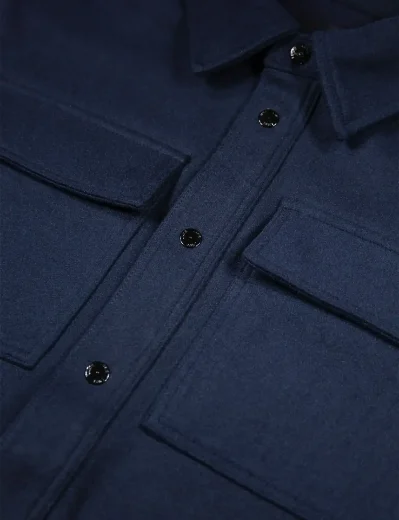 Luke 1977 Ettrick Overshirt | Dark Navy
