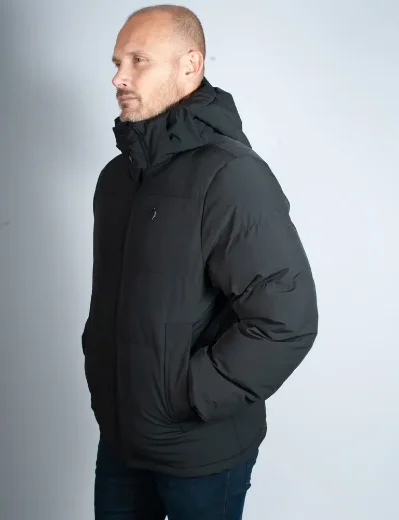 Luke Auckland Puffer Jacket | Black