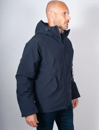 Picture of Aquascutum Active Softshell Mid Parka | Navy