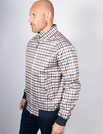 Picture of Aquascutum Active Archival Club Check Harrington 