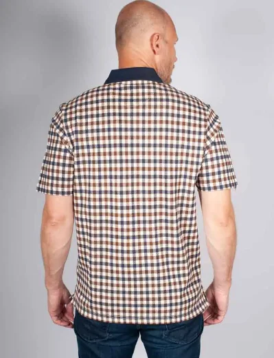 Aquascutum Active Icon Club Check Pique Polo 