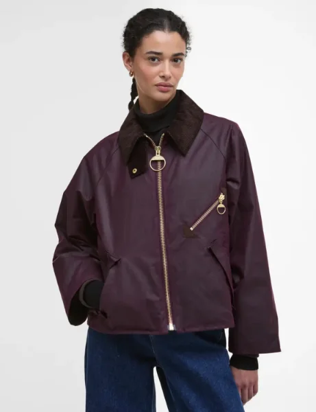 Barbour Womens Arlene Wax Jacket | Merlot Barbour Womens Arlene Wax Jacket | Merlot