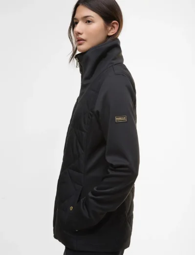 Barbour Intl Kya Quilted Sweater | Black