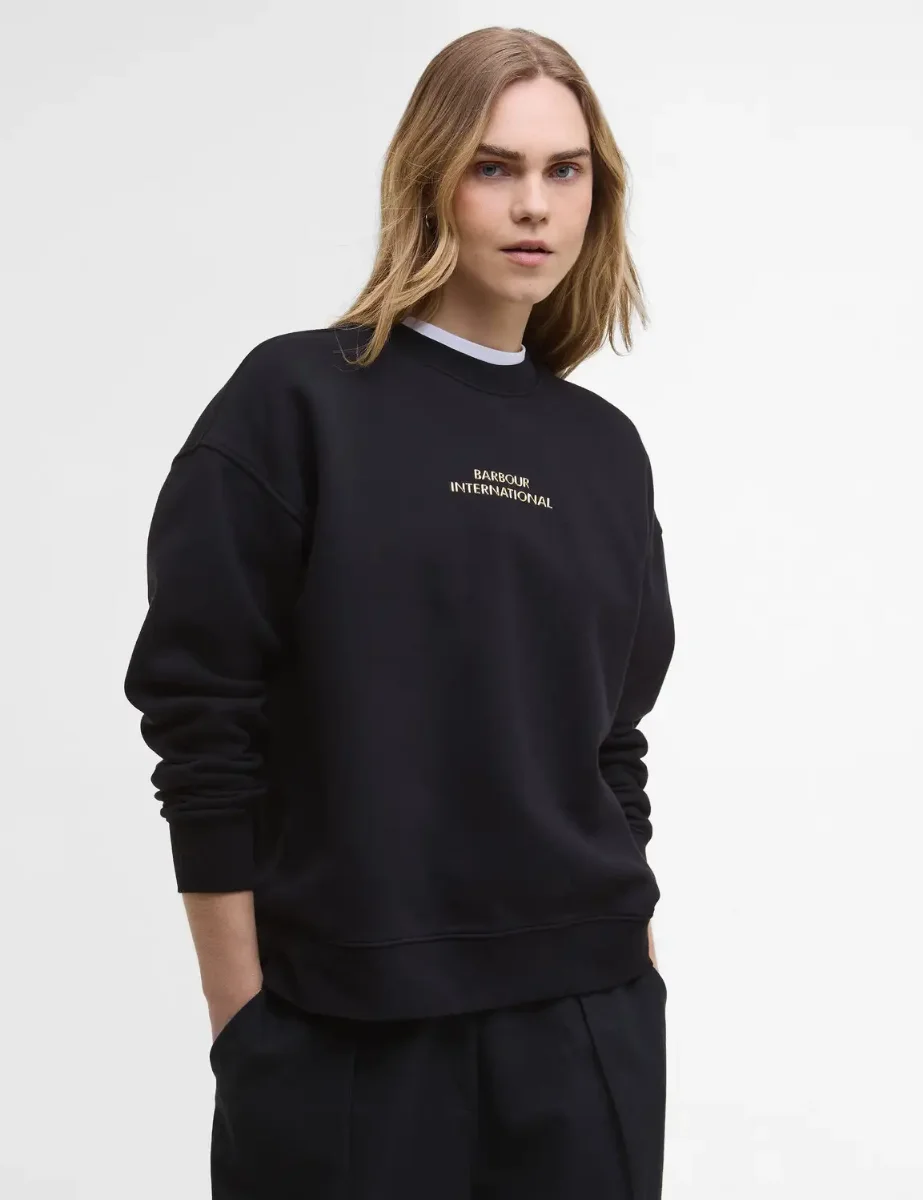 Barbour INTL Womens Kaia Sweatshirt | Black
