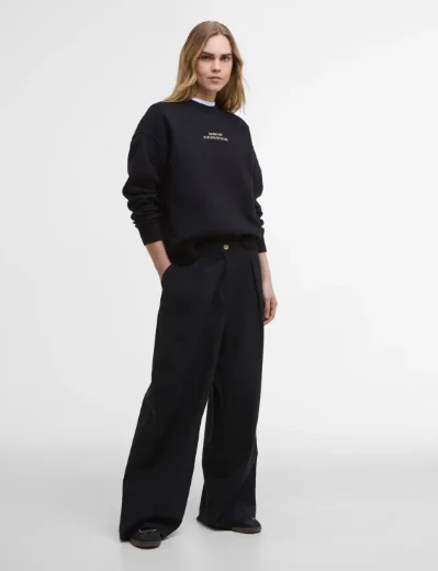 Barbour INTL Womens Kaia Sweatshirt | Black