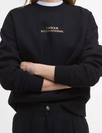 Barbour INTL Womens Kaia Sweatshirt | Black