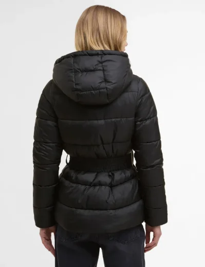 Barbour INTL Womens Short Track Line Puffer Jacket