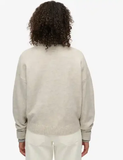 Superdry Slouchy Crew Neck Jumper | Oatmeal Twist