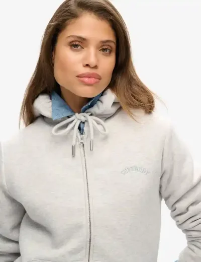 Superdry Borg lined Ziphood | Glacier Grey Marl