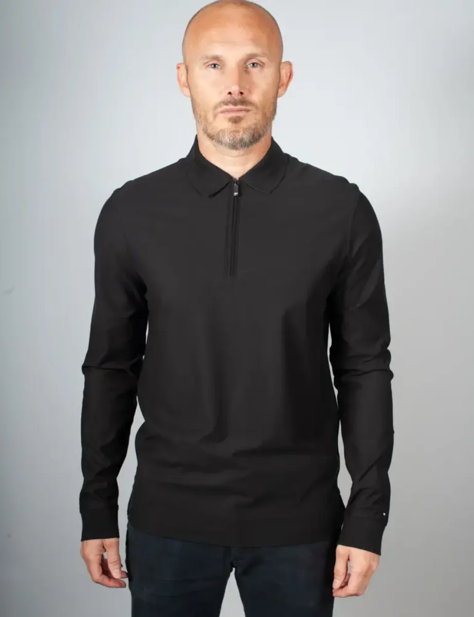 Picture of Tommy Hilfiger DC Performance Zip Polo | Black