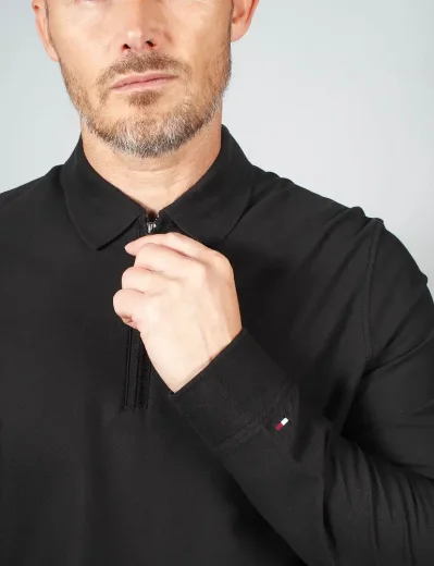 Picture of Tommy Hilfiger DC Performance Zip Polo | Black
