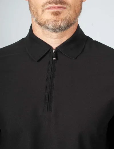 Picture of Tommy Hilfiger DC Performance Zip Polo | Black