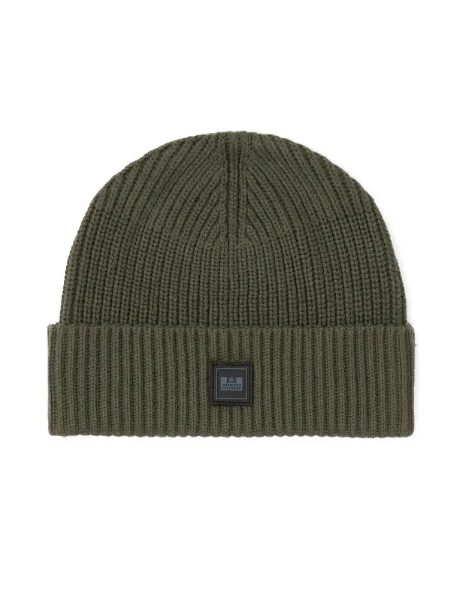 Weekend Offender Kettama Rib Beanie | Black Forest Green