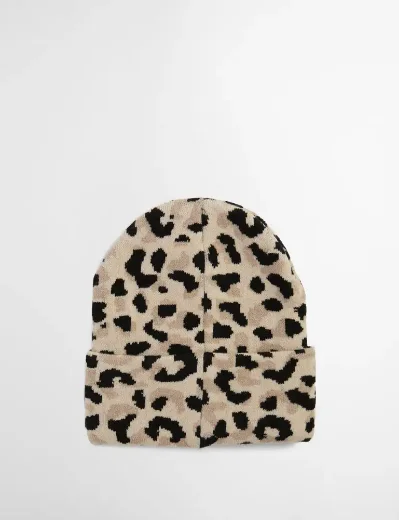 Barbour Intl Harley Leopard Beanie | Jasmine 