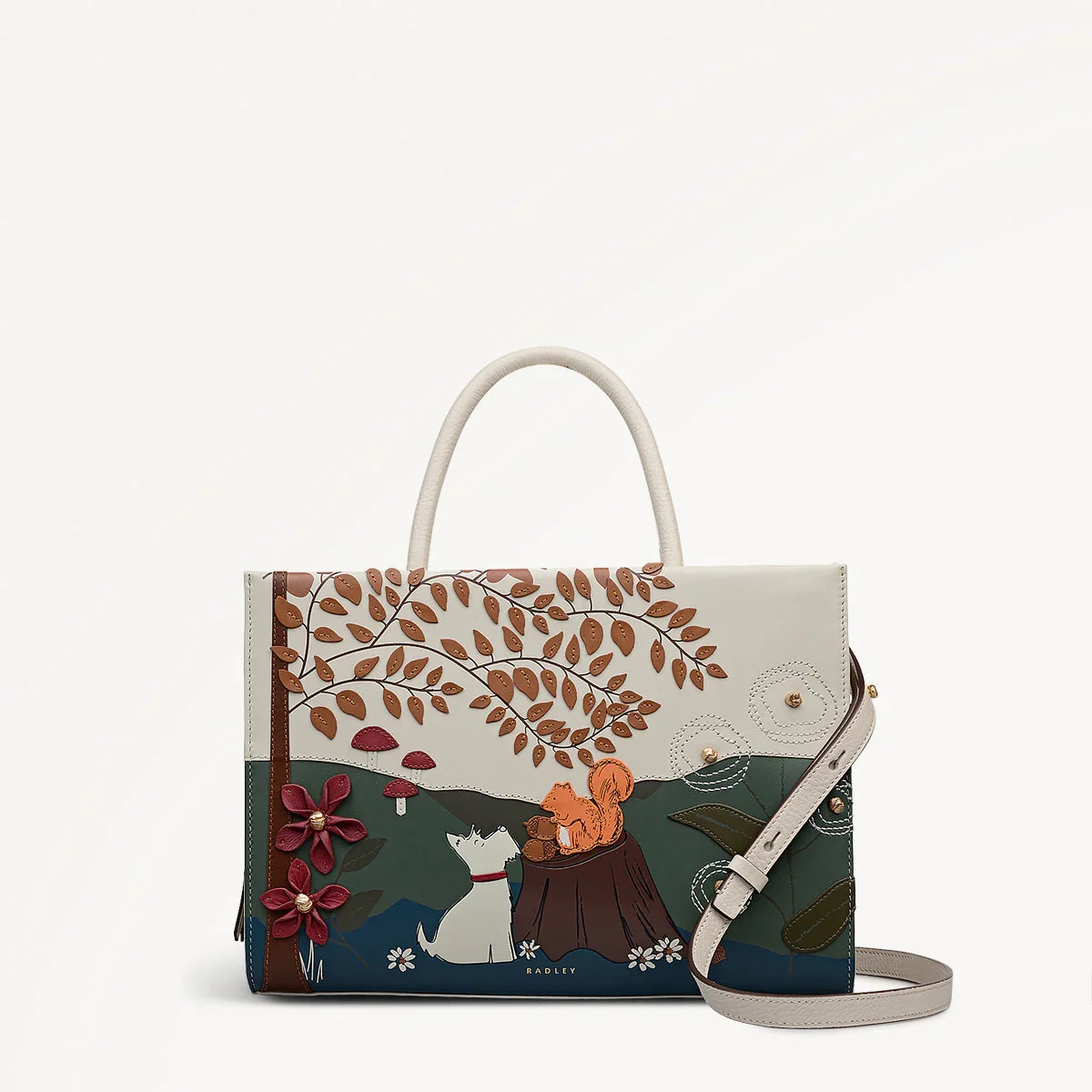 Radley Autumn Leaves Picture Bag | Snow
