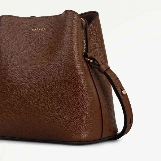 Radley Dukes Place Textured Small Compartment Cross Body | Chocolate