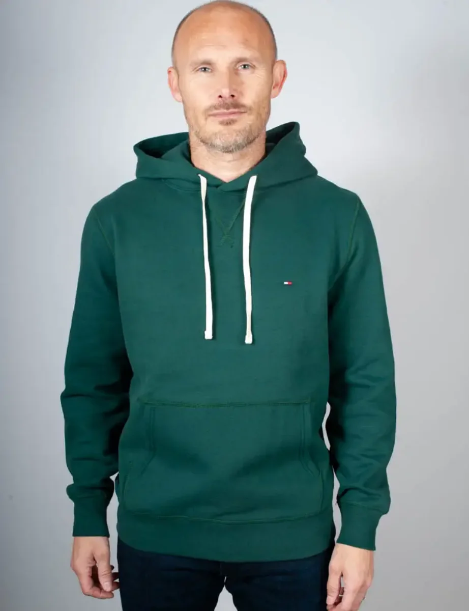 Tommy Hilfiger Essential Seasonal Fleece Hoody | Ornamental Green