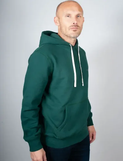 Tommy Hilfiger Essential Seasonal Fleece Hoody | Ornamental Green