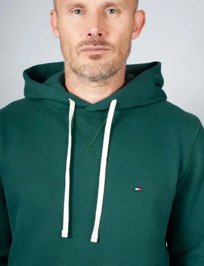 Tommy Hilfiger Essential Seasonal Fleece Hoody | Ornamental Green