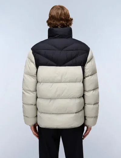 Napapijri Molveno Stand Collar Puffer Jacket | Grey Will