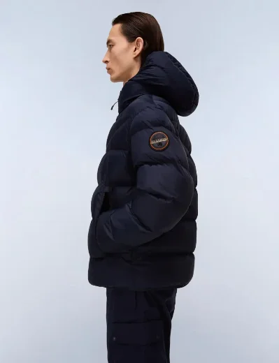 Napapijri Molveno Hooded Puffer Jacket | Navy
