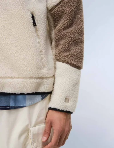 Napapijri Yupik Full Zip Fleece Hoodie | Cream