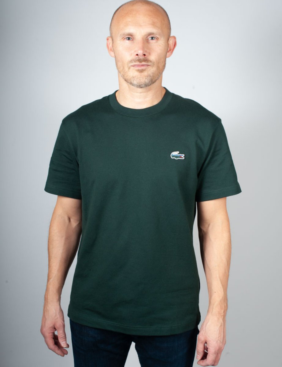 Lacoste Heavy Jersey Landscape Crocodile T-shirt | Green