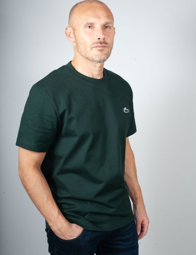 Lacoste Heavy Jersey Landscape Crocodile T-shirt | Green