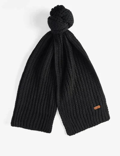 Picture of Barbour Womens Saltburn Hat & Scarf Gift Set | Black