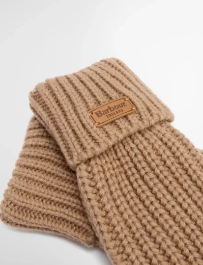 Picture of Barbour Women's Saltburn Knitted Gloves | Mink