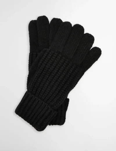 Picture of Barbour Women's Saltburn Knitted Gloves | Black