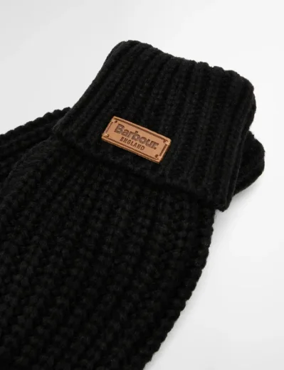 Picture of Barbour Women's Saltburn Knitted Gloves | Black