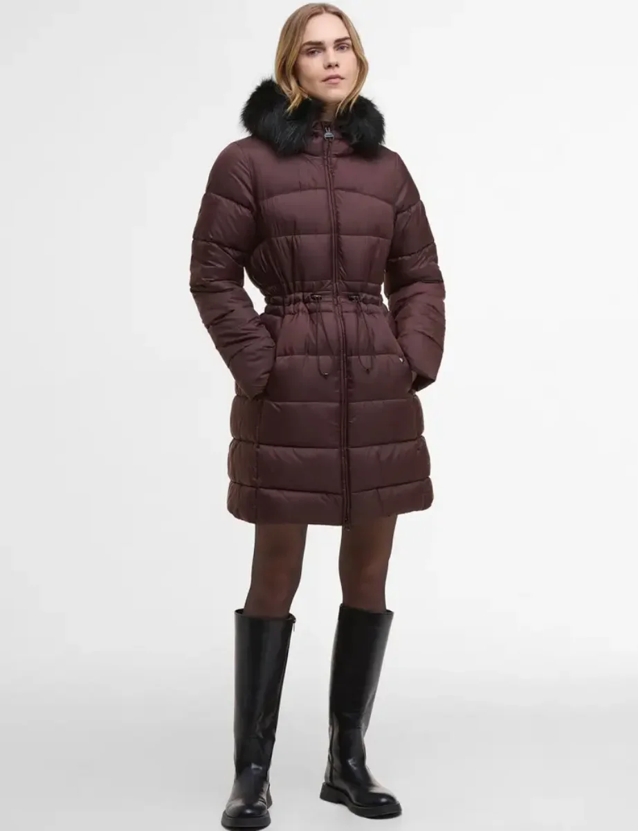 Barbour Intl. Womens Anastasia Puffer Jacket | Red Velvet