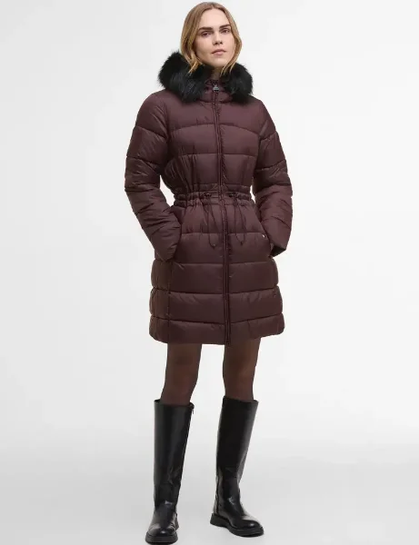 Barbour Intl. Womens Anastasia Puffer Jacket | Red Velvet Barbour Intl. Womens Anastasia Puffer Jacket | Red Velvet