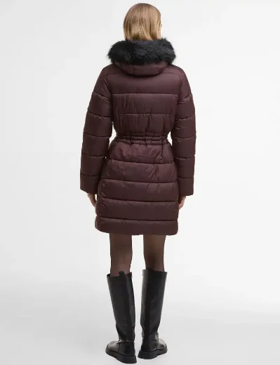 Barbour Intl. Womens Anastasia Puffer Jacket | Red Velvet