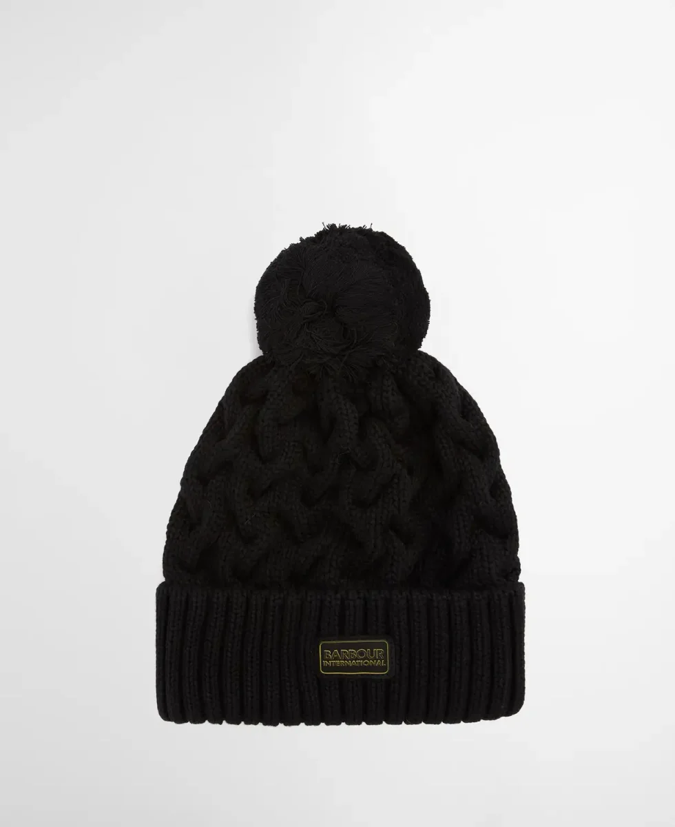 Barbour Intl Drift Cable Beanie| Black