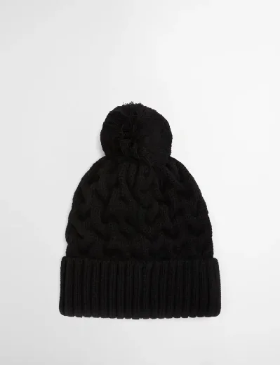 Barbour Intl Drift Cable Beanie| Black