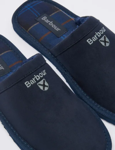 Barbour Everitt Mule Slipper | Navy