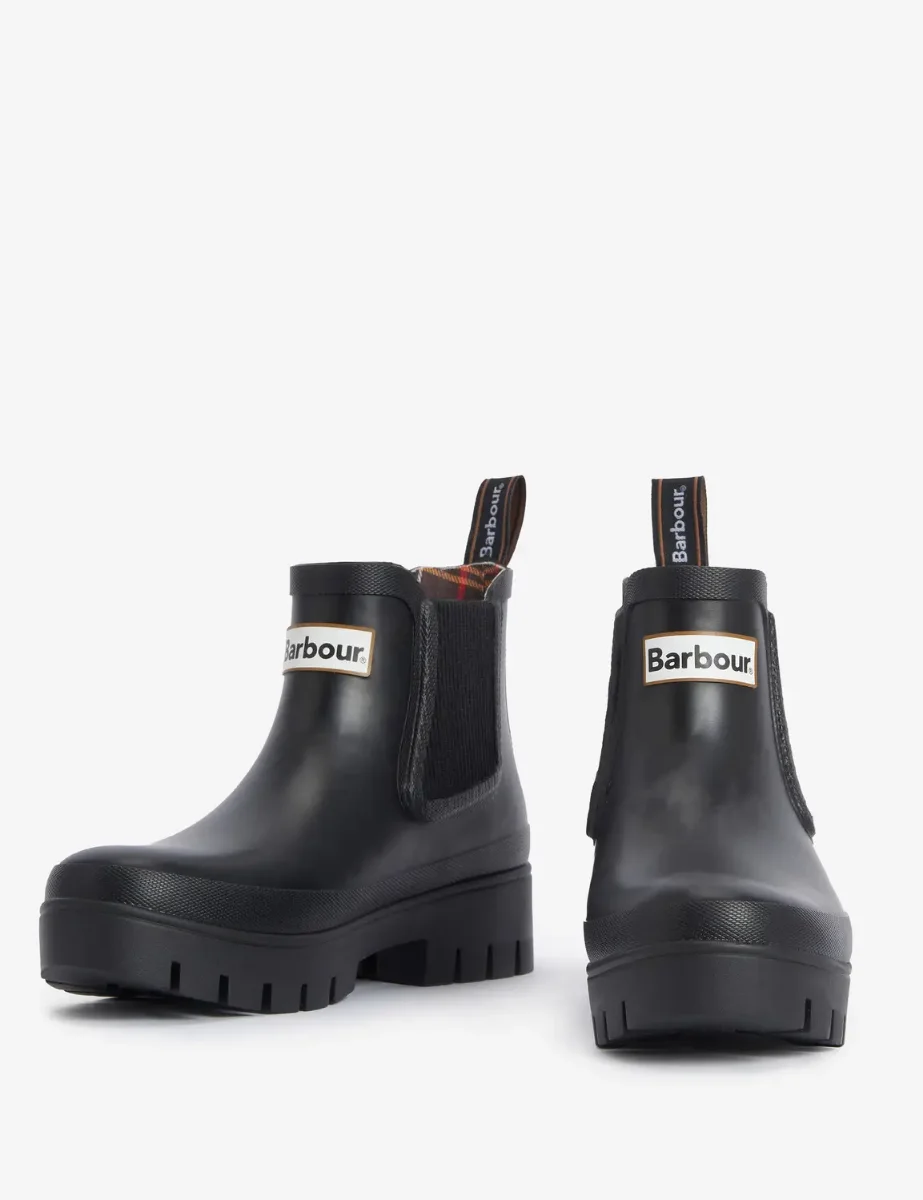Barbour Halton Ankle Welly | Black