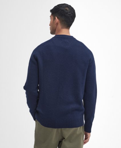 Barbour Grangetown Crew Neck Jumper | Classic Navy