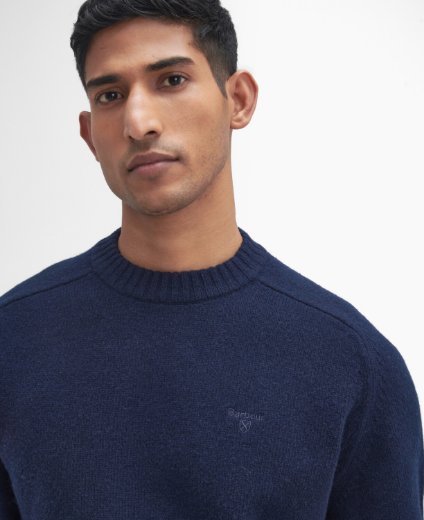 Barbour Grangetown Crew Neck Jumper | Classic Navy