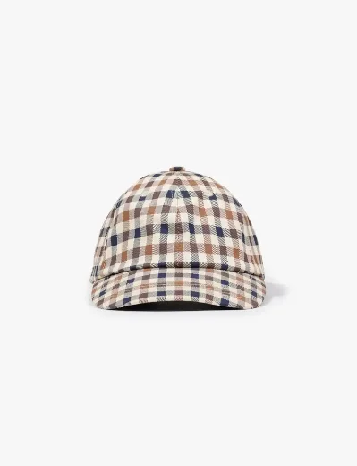 Aquascutum Active Club Check Baseball Cap 