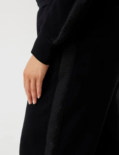 Guess Hooded Scuba Sweatshirt | Black