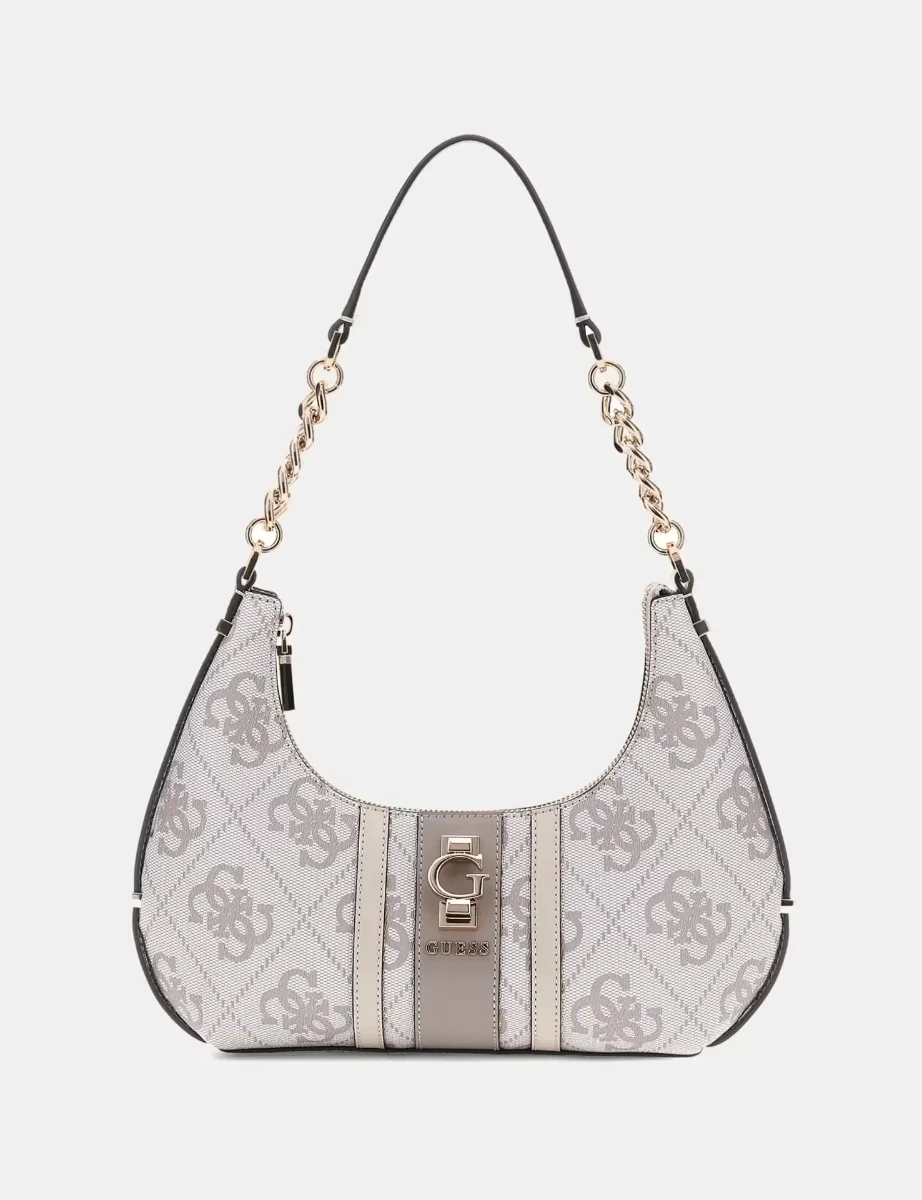 Guess Erenia 4G Logo Mini Shoulder Bag | Beige