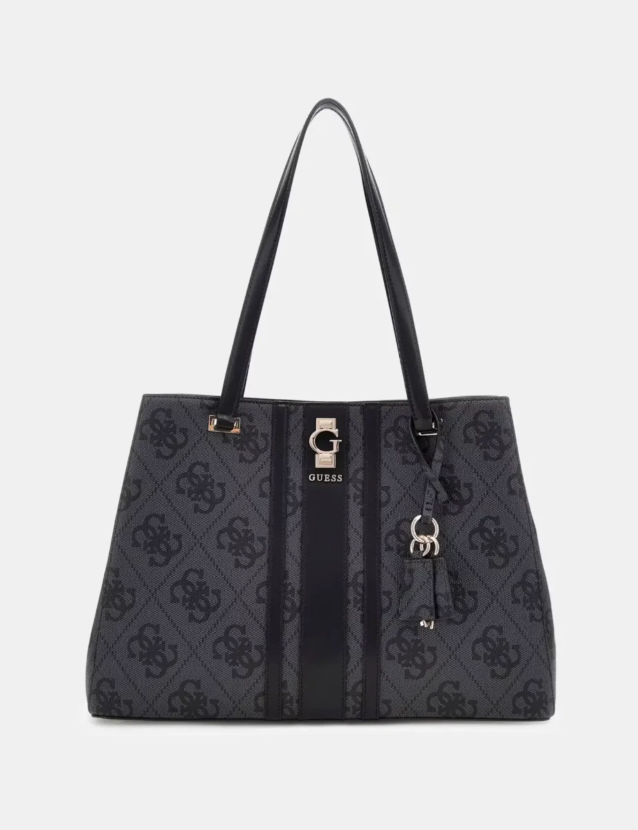 Guess Women's Erenia 4G Logo Tote Bag | Coal