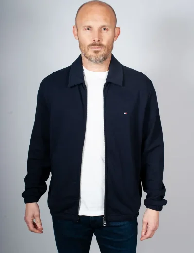 Tommy Hilfiger Essential Terry Sweat Ivy Jacket | Navy